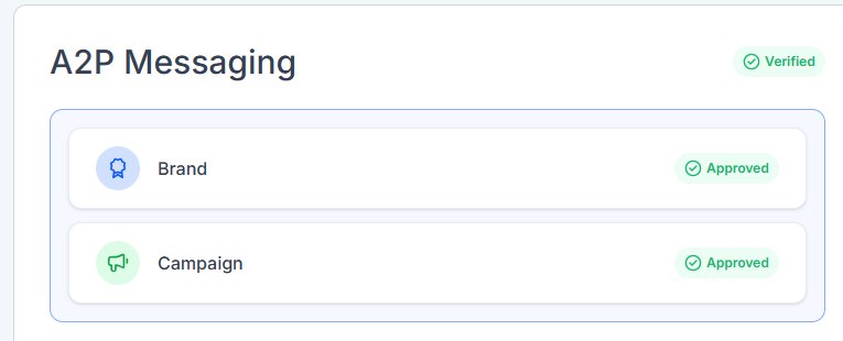 GoHighLevel: Brand and campaign approved, A2P verified
